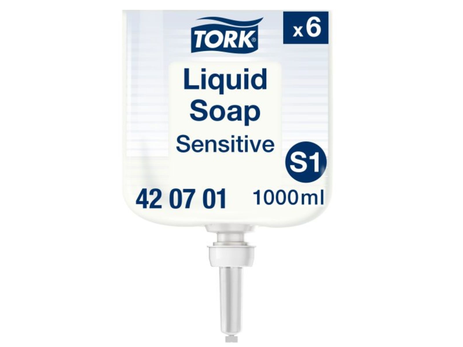 Mydło TORK 420701 S1 Łagodne Bezzapachowe do skóry wrażliwej Karton 6x 1l